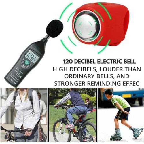 Bike High-Decibel Electronic Bell Bike Electronic Loud Horn Warning Safety Electric Bell Police Siren Bicycle Handlebar Alarm Ri