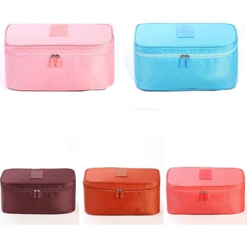Women Travel Bra Bag Underwear Organizer Bag Cosmetic Daily Toiletries Storage Bag Womens High Quality Makeup Wash Bag