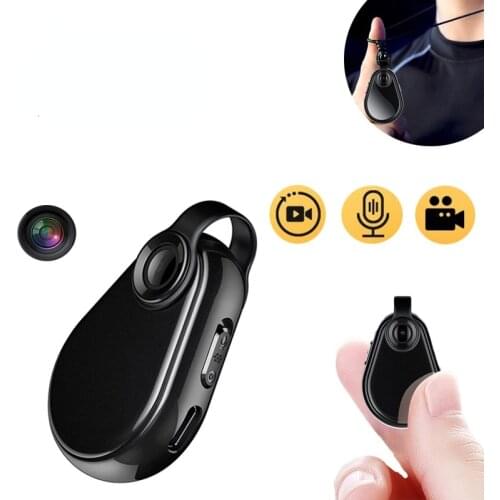 Cool 2021 1080P HD Wearable MINI Campact Small keychain Necklace Pendant Camera DV DVR Video Recorder Portable Sports Camcorder
