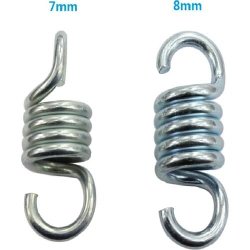2Pcs Wire 7 mm Outdoor Hammock Chair Hanging Porch Swing Spring Heavy Duty Hammock Hardware Dual Swivel Hooks Extension Spring