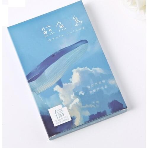 30 sheets/LOT Whale Island Lovely Cartoon Animals Postcard /Greeting Card/Wish Card/Christmas and New Year gifts