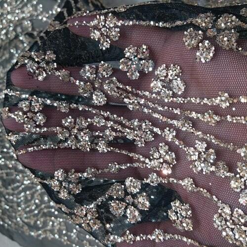 5yards BZL-21319 shining pattern glued print glitter tulle mesh fabric for evening dress/party,by dhl