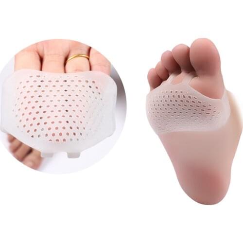 4Pair Silicone Soft Cushion Pads Gel Insoles Forefoot Care Invisible Shoes Pads Slip Resistant Pads Plantillas Para Los Pies