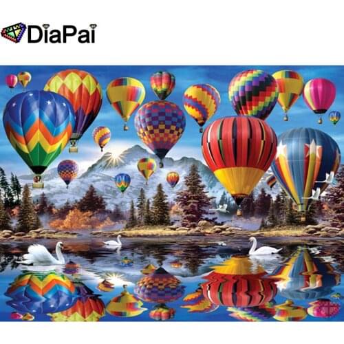 DIAPAI 5D DIY Diamond Painting 100% Full Square/Round Drill "hot air balloon" Diamond Embroidery Cross Stitch 3D Decor A21809
