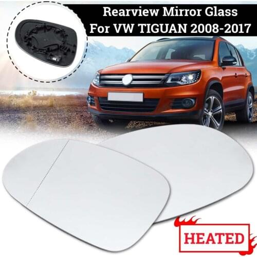 Car Left Right Heated Side Rearview Wing Mirror Glass For VW TIGUAN 2017 2016 2015 2014 2013 2012 2011 2010 2009 2008 Accessori