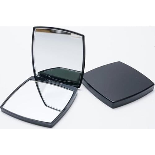 No Logo) Mini Mirror Square Shape Girl Mini Double Sides Portable Mirror Pocket Makeup Cosmetics Compact Mirrors