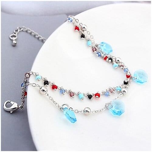 Boho Crystals from Swarovski Charm Bracelets&Bangles Couple Bracelets For Women Jewellery Pulseira Feminina Bracelet gift