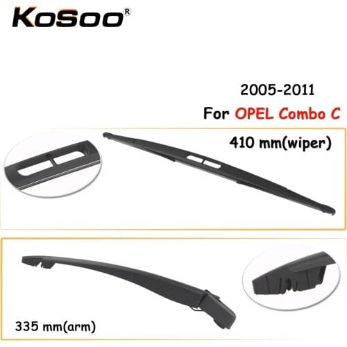 KOSOO Auto Rear Car Wiper Blade For OPEL Combo C ,410mm 2005-2011 Rear Window Windshield Wiper Blades Arm,Car Accessories