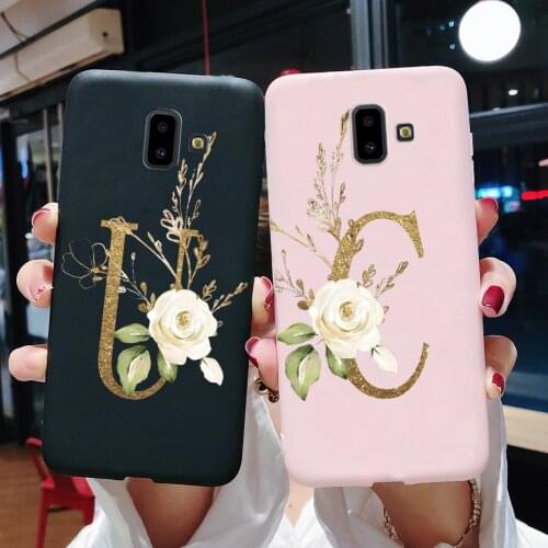 For Cover Samsung J6 2018 Case Soft Cute Letters Phone Case For Samsung Galaxy J6 Plus 2018 J6+ J610F J600 J600F Case Back Cover