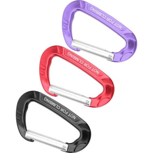Climbing Carabiner Locking Carabiner Aluminum Alloy for Mountaineering Assistance for Downhill for High-Altitude Operation