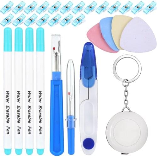 LMDZ Hand Sewing Tools Set Quilting Clips & Seam Rippers & Fabric Marking Pen for Sewing Handcraft DIY Tailoring Accessories