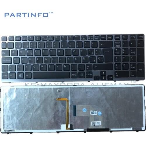 New orig Laptop parts for SONY VAIO SVE15 SVE-15 SVE151 SVE1511 SVE171 SVE1712 SVE1713 black SP backlit keyboard V133946DK3SP