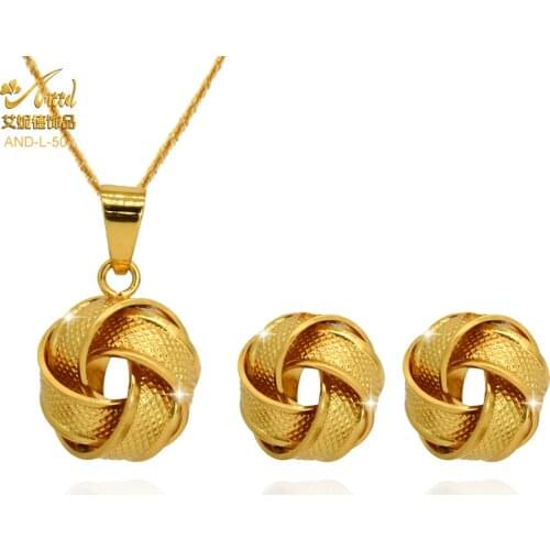 ANIID Jewelery Necklace Sets For Women India Jewelry Wedding And Earring Bridal Hawaiian Accessories Engagem Nigerian Fashion