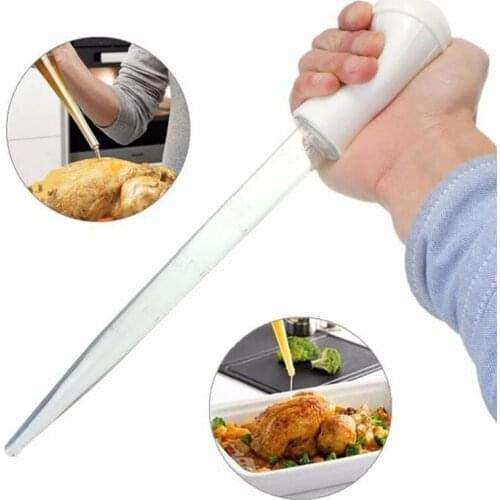 Rubber Head Plastic Pipette BBQ Oil Pipette Outdoor Picnic Tool Feeding Dropper Auarium Fish Tank Cleaning