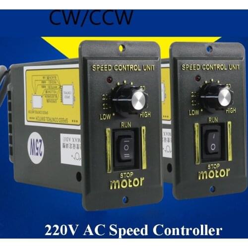 220V AC Speed Control Unit Motor Governor Speed Regulator 6W to 250W