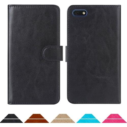 Luxury Wallet Case For Huawei Honor 7A (Russia) PU Leather Retro Flip Cover Magnetic Fashion Cases Strap