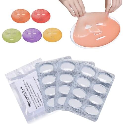 32Pcs Effervescent Collagen Tablets for DIY Facial Fruit Vegetable Maker Automatic Mask Machine Use Anti Aging Wrinkle Hydrating