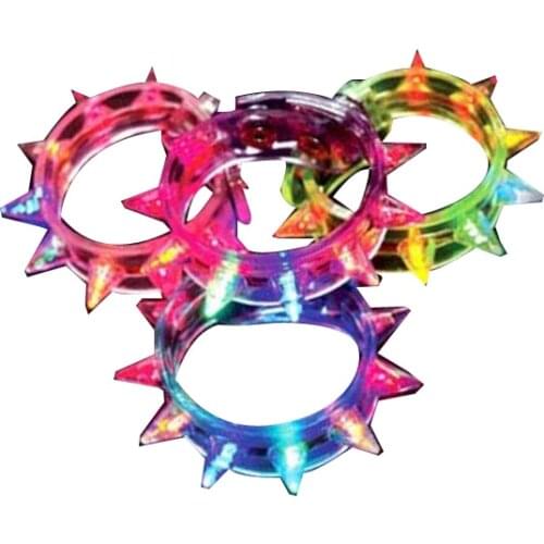 Glow Funny Flash Bracelet Fluorescent Color Changing For Party LED Eight Lamp TUE88