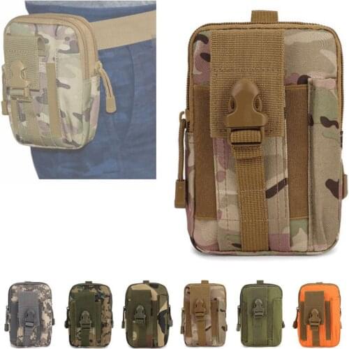 Tactical Molle Pouch Waist Belt Bag Nylon Men EDC Survival Bag Small Bag Phone Case Purse Outdoor Hunting Magazine Pouches