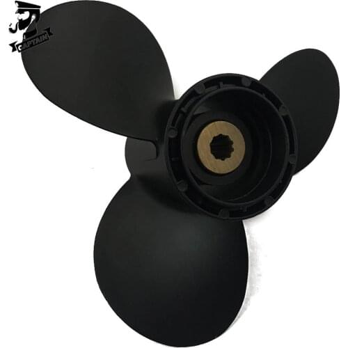 Captain Propeller 9 1/4x12 58100-89L50-019 Fit Suzuki Outboard Engines DF9.9B DF15A DF20A Aluminum 10 Tooth Spline RH