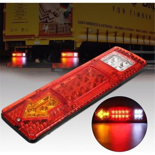 1pcs Electronic rear tail light 12v24v car rear tail light 19LED electronic rear tail light arrow tail light