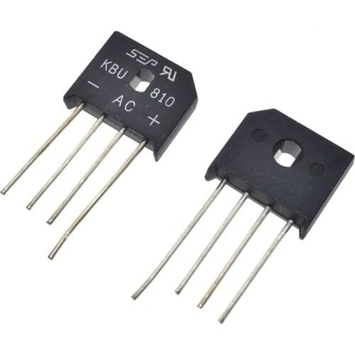 10PCS KBU-810 8A 1000V diode bridge rectifier new and original IC