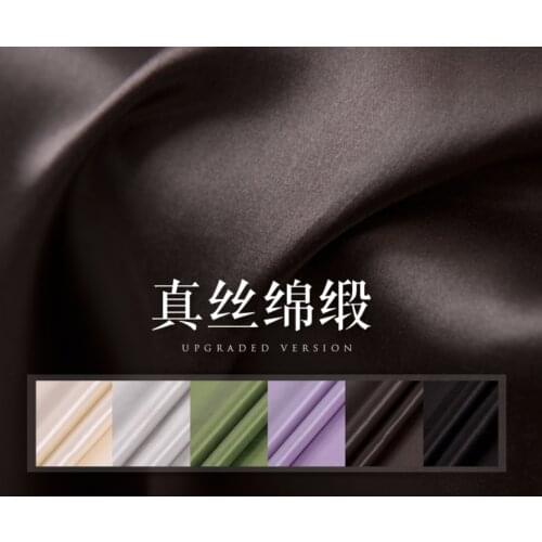 100% pure mulberry soft smoothly Silk cotton satin pure silk fabric silk fabric silk fabric A113