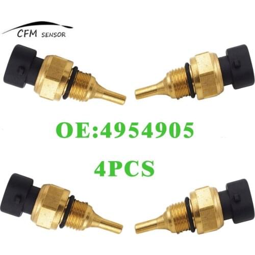 4pcs New 4954905 Coolant Oil Fuel Temperature Sensor For Dodge Ram 2500 / 3500 Cummins