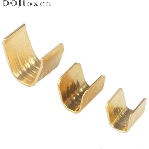 50 Pcs/lot U-Shaped Crimping Terminal H62 Brass Wire Buckle Poly Wire Nose Wire Connector 454TABC 0.2-10mm2