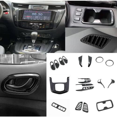 For Nissan Navara NP300 ST 2014-2017 2018 2019 Interior Accessories Window Switch Cover Trim Water Cup Holder AC Outlet Frame