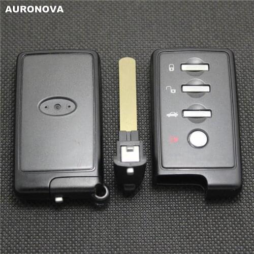 AURONOVA New Replace Smart Key Shell for Subaru Forester Legacy Outback Impreza 4 Buttons Remote Car Key Case With Uncut Blade
