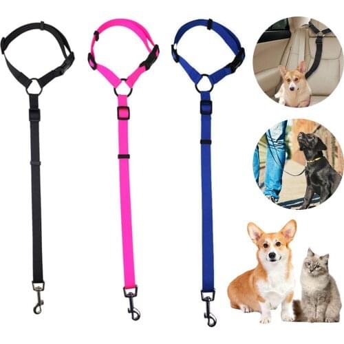 Dog Car Seat Belt Pet Products Universal Cat Dog Safety Adjustable Car Seat Belt Harness Leash Puppy Seat-belt Travel Clip Leads