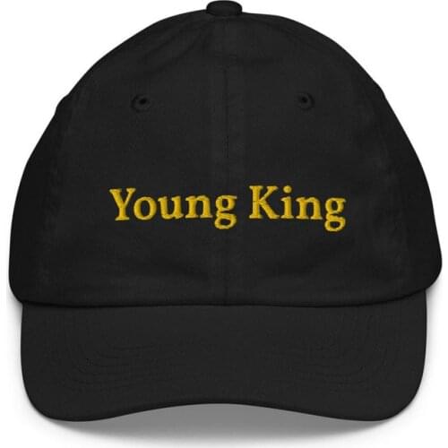 Young King embroidery Youth Baseball Cap unisex cotton adjustable plain sports caps hip hop dad hat snapback sun hats custom