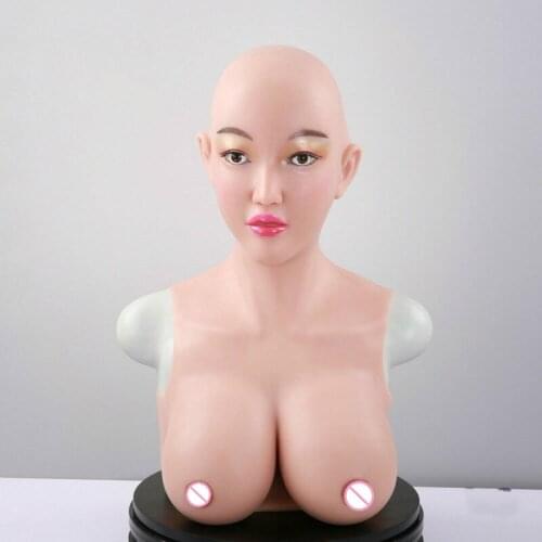 F Cup Silicone Fake Breast Form Top Quality Realistic Soft Boobs Bionic Skin CD Transgender Queen Transvestite Mastectomy Bra