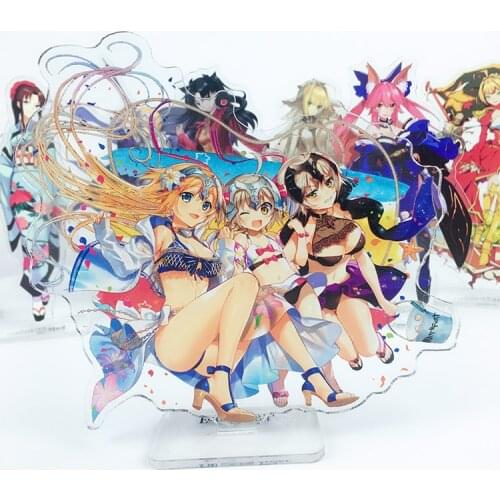 Anime Fate/Grand Order FGO Jeanne d'Arc Nero Saber Acrylic Stand Figure Desktop Decoration Collection Model Toy Doll Gifts