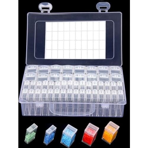 48/40/56/32/64Grids 5D Diamond Painting Box Storage Containers Diamond Painting Tools Accessories Jewelry Beads Organizer Case