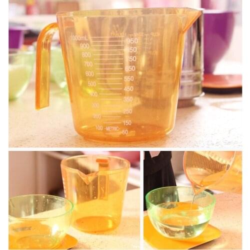 Reusable 1000ML Measuring Cup Jug Graduated Surface Container Kitchen Tool Measuring Jugs