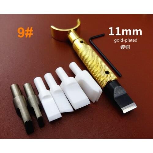Leather Craft Adjustable Swivel Carving Knife Cutter & Hair Nano Ceramic Blade Tool Set - Stamping Stylus Spoon Embossing Edger