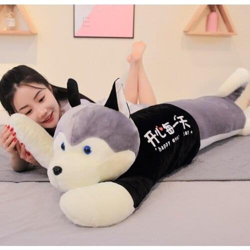 Huskie Dog Plush Toy Stuffed Adorkable Doggy Animals Pillow Bed Sleeping Cushion For Birthday Gift Of Boys Kids Girls