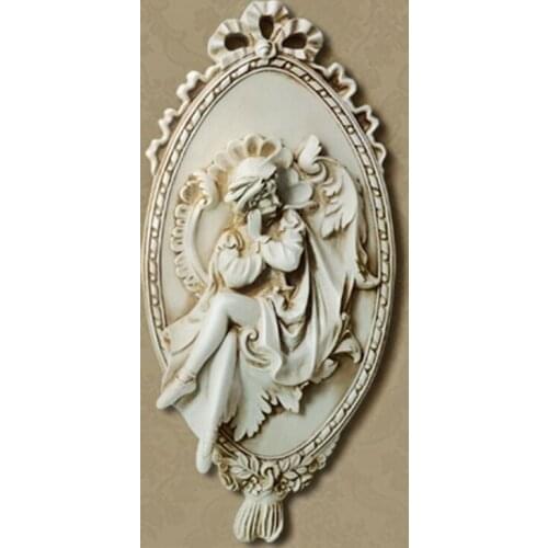 BIG ANGEL SCULPTURE HOME STATUE DECORATION ACCESSORIES WALL MURAL HANGING RESIN STATUES DECOR CHRISTMAS DECORATIVE ART ORNAMENTS