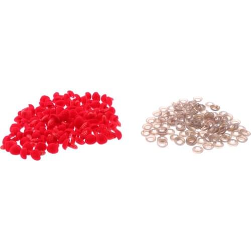 100pcs 12*14mm Triangle Velvet Safety Noses Buttons Eyes For DIY Bear