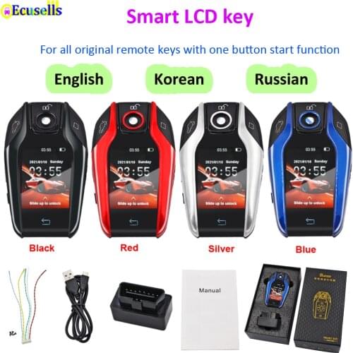 Hot sale Modified Universal Boutique Smart Remote Car Key LCD Screen for Lexus KIA Peugeot Volvo Jaguar Skoda Jeep Buick Suzuki