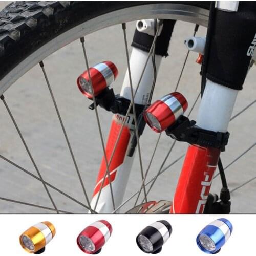 Bicycle Head Light 6 LED Mountain MTB Bike Front Fork Handlebar Lantern Cycling Safety Warning Night Lamp Flashlight