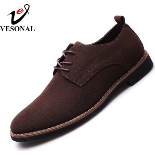 VESONAL Mens Oxfords