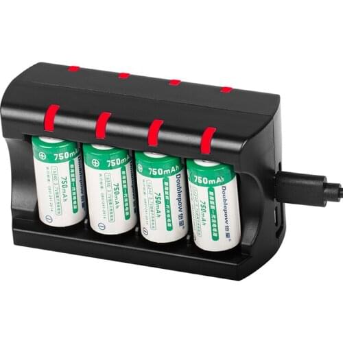 PATCHSKY 8-slot charger for RCR123A 16340 16350 16360 batteries, charging kit for RCR 123A battery of VMK3200 VMS3330 3430 3530