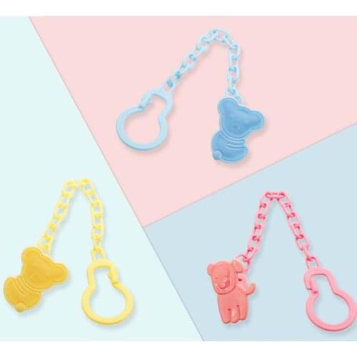 Baby care Pacifier Clip Baby Dummy Chain Feeding Product Animal Cartoon Baby Pacifier Anti lost Chain Accessories