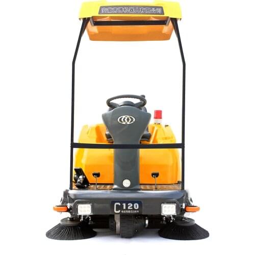 Green machine automatic street road floor sweeper for sale