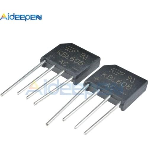 10PCS KBL608 KBL-608 6A 800V Diode Bridge Rectifier