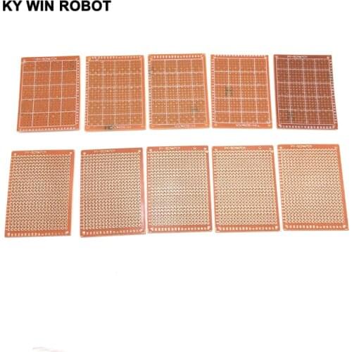 10PCS/LOT DIY 5*7cm Prototype Paper Copper PCB Universal Experiment Matrix Circuit Board 5x7cm