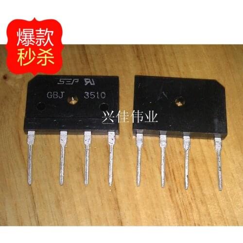 10PCS The new bridge rectifier bridge pile flat bridge GBJ3510 35A / 1000V original spot